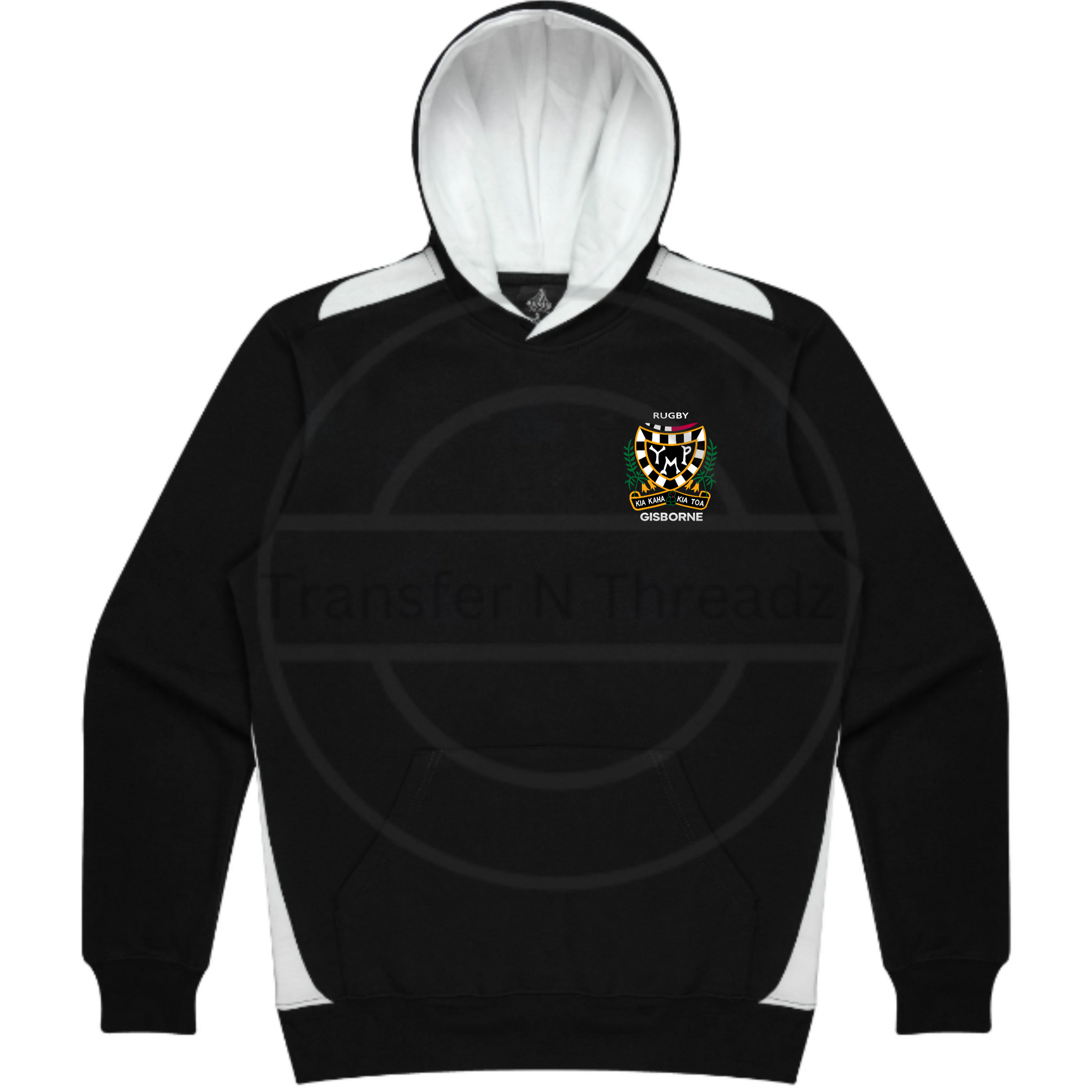 YMP Hoodies Black N White Hoodie