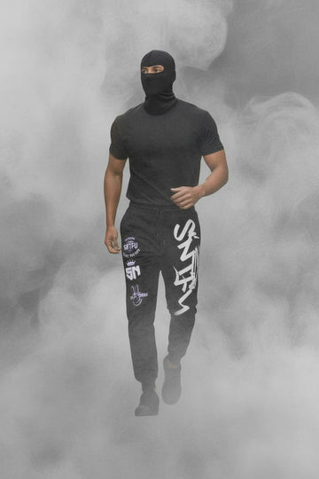 The Colab Black Track Pants "PRE ORDERS ONLY"