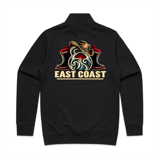 The Local 35 1/4 Zip Black